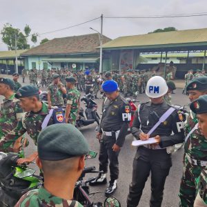Pomdam IV/Diponegoro Bersama Jajarannya Laksanakan Penertiban Knalpot Brong