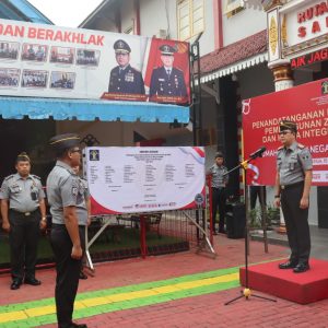 Wujudkan Pemerintahan Bersih dan Anti Korupsi Rutan Salatiga Gelar Penandatanganan Komitmen Bersama