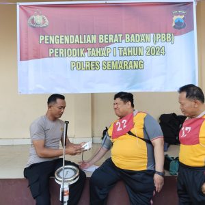 Cek Kebugaran Personel, Polres Semarang Gelar Tes Kesamaptaan Jasmani