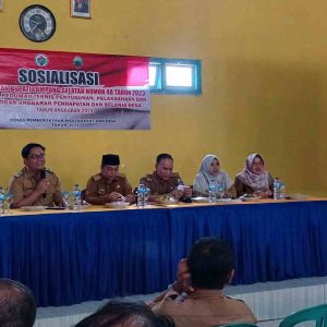 Sosialisasikan PERBUB No 48 Tahun 2023, DPMD Lamsel Himbau Perangkat Desa Selesaikan Laporan APBDESA 2024
