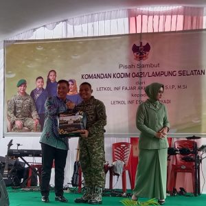 Pisah Sambut Dandim 0421/LS, Inf. Fajar Akhirudin, S.H., M.Si; Tetap Semangat Pam Pam Pam