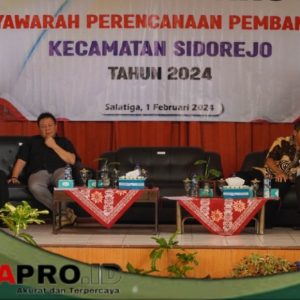 Yasip Khasani, Bersama Dance Ishak Palit Hadiri Musrenbang Kecamatan Sidorejo