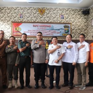 Hadapi Libur Panjang, Polres Lamsel menggelar pengamanan Bersama instansi terkati.
