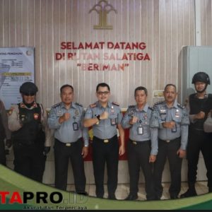 Karutan Salatiga Redy Agian Ikuti Apel Pergeseran Pasukan Pemilu Polres Salatiga