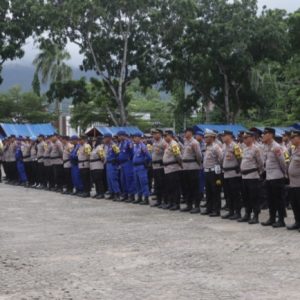 Polres Lampung Selatan, Bekali 378 Personil Terlibat Pam TPS