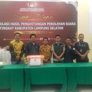 Suksesnya Pleno KPU Lamsel, Hendra Apriansyah; Hasil Suara adalah Mahkota Pemilu
