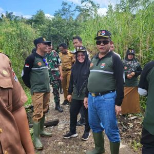 Ketua DPRD Kab Mesuji Menghadiri TMMD di sungai Badak