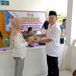 Keluarga Penerima Manfaat Penawar Rejo Terima BLT Sebanyak 30 KPM