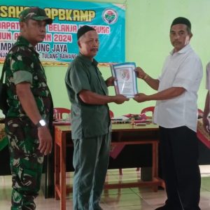 kampung Agung jaya Gelar musyawarah Penetapan APBkam Tahun 2024