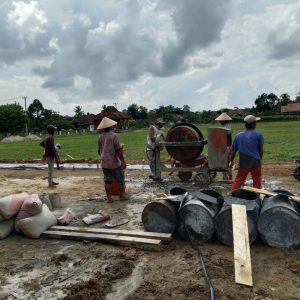 Kampung Mekar jaya Bangun Joging track Sepanjang 400 Meter