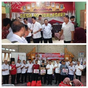 Pemkab Lamsel Berikan Bantuan Bedah Rumah di Kecamatan Sragi.