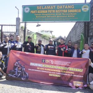 Sambut HUT RI dan Hari Pengayoman, Kemenkumham Jateng Gelar Touring Peduli Sosial