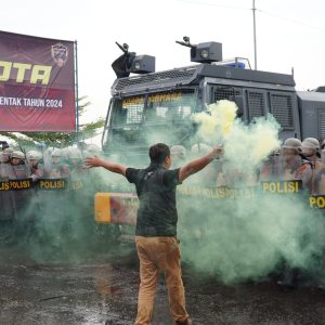 Siap Amankan Pilkada Serentak 2024, Polres Semarang Gelar Simulasi Sispamkota