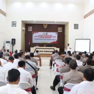 Berikan Pembekalan kepada Personel dalam Pengamanan Pilkada Serentak, Polres Semarang Gelar Latihan Pra Operasi
