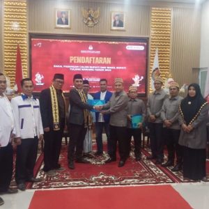 Diusung parpol PAN Dan Prindo Hendriansyah Dan Danial anwar Daftar ke KPU Tulang Bawang