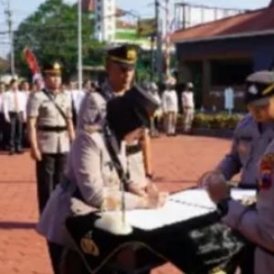 AKBP Ike Yulianto  Pimpin Langsung Sertijab Polsek jajaran Polres Semarang