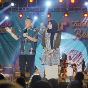 Sungai Nibung Berdendang,Ribuan Massa antusias nonton Gebyar Qudratul-Hankam