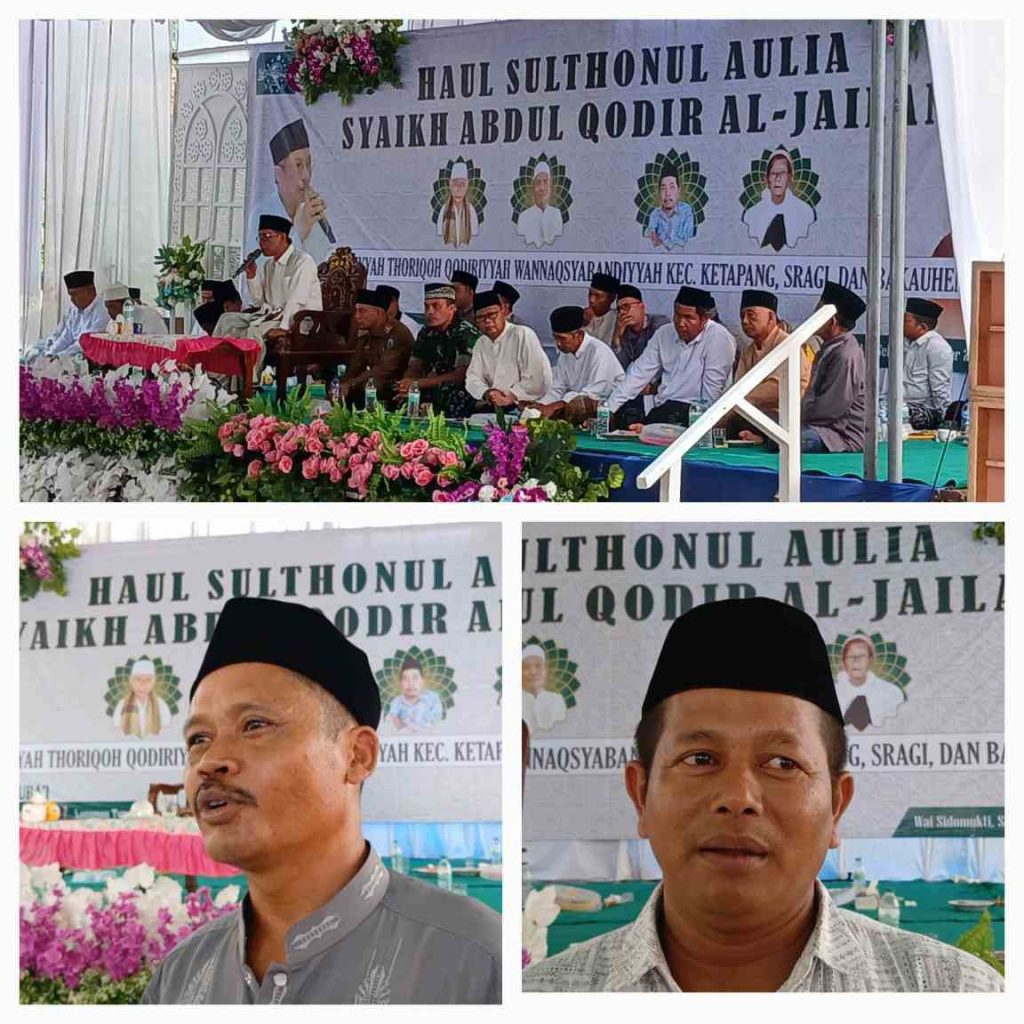 Antusias Jama’ah 3 Kecamatan Hadiri Haul Aulia Syaikh Abdul Qodir Al Jaelani di Desa Way Sidomukti 