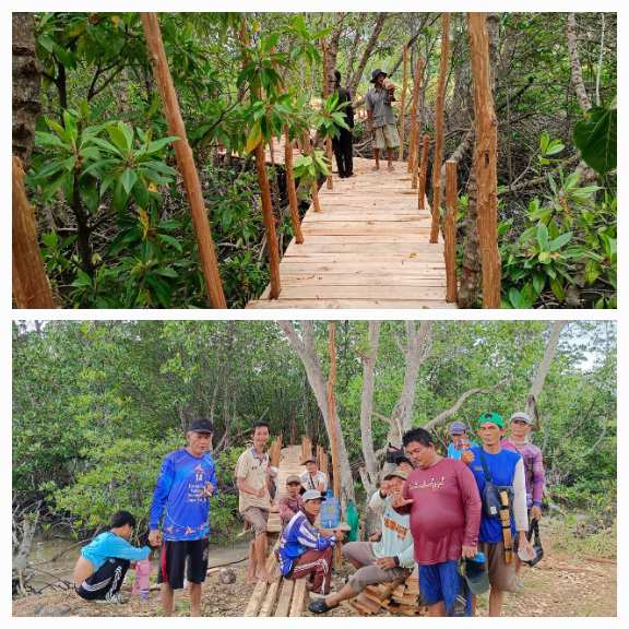 Pembangunan Jembatan Pelangi Mangrove Menjadi Salah Satu Wisata Unggulan Desa Bakauheni 