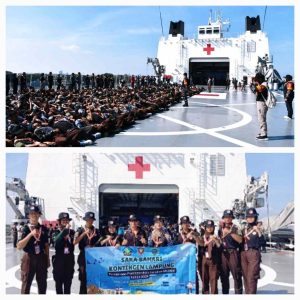 TNI AL Lanal Lampung Dukung Asta Cita Presiden Prabowo, Dalam Gelaran National Character Maritim Bersama Pramuka Saka Bahari 