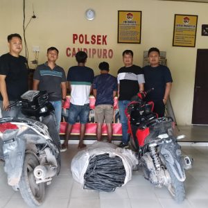 Dua Pelaku Pencuri Kabel Pengairan Sawah Dibekuk Polisi