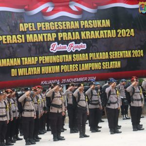 4.263 Personel Gabungan Dikerahkan, Amankan Pilkada Serentak 2024 di Lampung Selatan