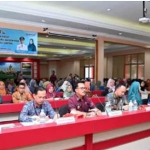 Plt. Bupati Lamsel Ikuti Peluncuran  Serentak Program Makan Bergizi Ibu Hamil dan Menyusui 