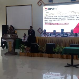 Kapolres Lampung Selatan Hadiri Rapat Pleno Pilkada, Serukan Kondusivitas