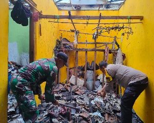 Ditinggal ke sawah tungku masih menyala, rumah warga Ambarawa terbakar.