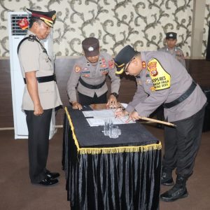 Tiga Jabatan Strategis Polres Lampung Selatan Resmi Berganti dalam Sertijab yang Dipimpin Kapolres