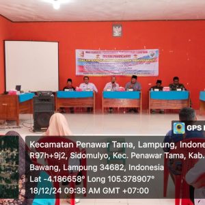 Pemerintah Kampung Sidomulyo laksanakan Musrenbang Membahas Perubahan RPJM