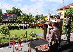 Kapolres Brebes Pimpin Apel Gelar Pasukan Nataru 2024