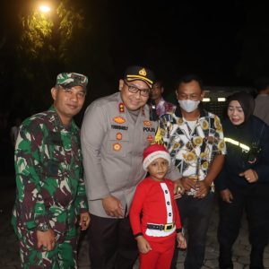 Patroli Bersama Forkopimda Lampung Selatan Pastikan Misa Malam Natal 2024 Aman