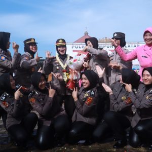 Polres Lampung Selatan Gelar Upacara Korp Raport Kenaikan Pangkat Penuh Keharuan