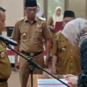 Bupati Nanang Kukuhkan Intji Indriati Pj Sekda Lampung Selatan