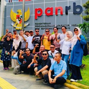 Tenaga honorer Lamsel sambangi kantor Kemenpan RB di jakarta