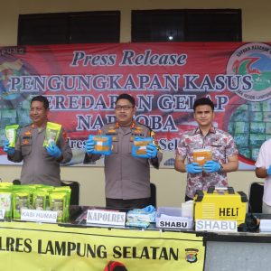 Polisi gagalkan Penyelundupan 4 Kilogram Sabu di Pelabuhan Bakauheni.