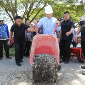 Wujudkan Aspirasi Masyarakat, Bupati Egi Perbaiki Jalan Simpang Tugu Radin Inten – Exit Tol Kalianda