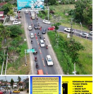 Polres Lampung Selatan Terapkan Sistem One Way saat Libur Lebaran di Jalur Wisata Pantai Kalianda