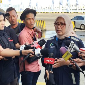 Konferensi Pers H+3 Arus Balik Angleb 1446 Hijriyah, Shelvy Arifin; Apresiasi Penumpang Sudah Bertiket Sebelum Masuk Area Pelabuhan Bakauheni