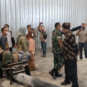 Dandim 0421/LS Gelar Kunker Tinjau Gudang Maklon PT. Autum Agro Industri Mitra Bulog Lamsel