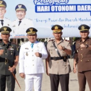 Wabup Syaiful Pimpin Upacara Hari Otonomi Daerah ke-XXIX