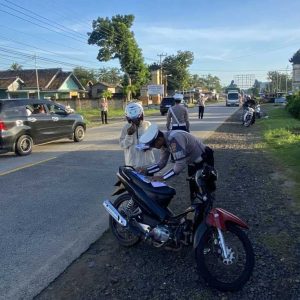 Sat Lantas Lampung Selatan Sosialisasikan Pemutihan dan Penegakan Hukum Lalu Lintas