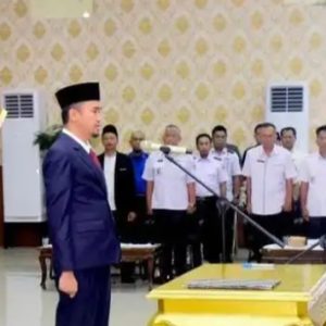 Bupati Elfianah Lantik Najmul Fikri Sebagai Pj Sekda Mesuji