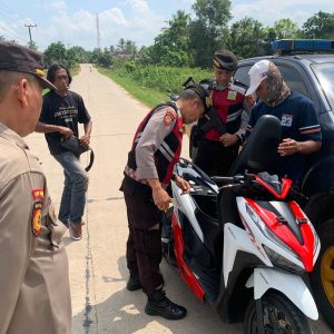Cegah C3, Kapolsek Candipuro Pimpin Patroli Gabungan bersama Polres Lampung Selatan