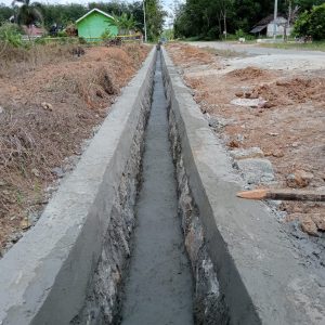 Kampung Mekar Jaya Selesaikan Pembangunan Drainase Sepanjang 60 Meter