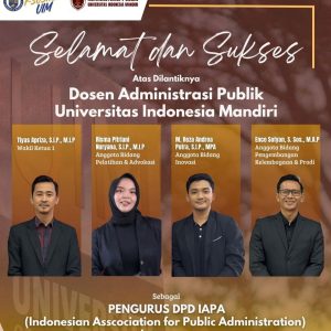 HIMApik Mengucapkan; Selamat dan Sukses Atas Dilantiknya Empat Dosen Administrasi Publik UIM sebagai Pengurus DPD IAPA Lampung 2025-2028