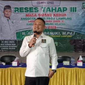 Anggota DPRD Provinsi Lampung Helat Reses di Lamsel, H. Ahmad Basuki, M.Pd.I, Tanggapi Aspirasi Listrik Pertanian Daya Lemah