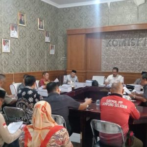 Raker Komisi I DPRD Lamsel, Satpol PP Lamsel Siapkan Pembelian Truck Senilai 825 Juta di Tahun 2026?