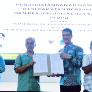 DPMPTSP Lampung Selatan dan Sumedang Jalin Kerjasama, Penandatanganan PKS-MoU Komitmen Berbagi Informasi Inovasi Daerah